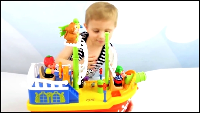 Подборка Корабль с пиратами Kiddieland и Даник - Развивающая игрушка для ребёнка