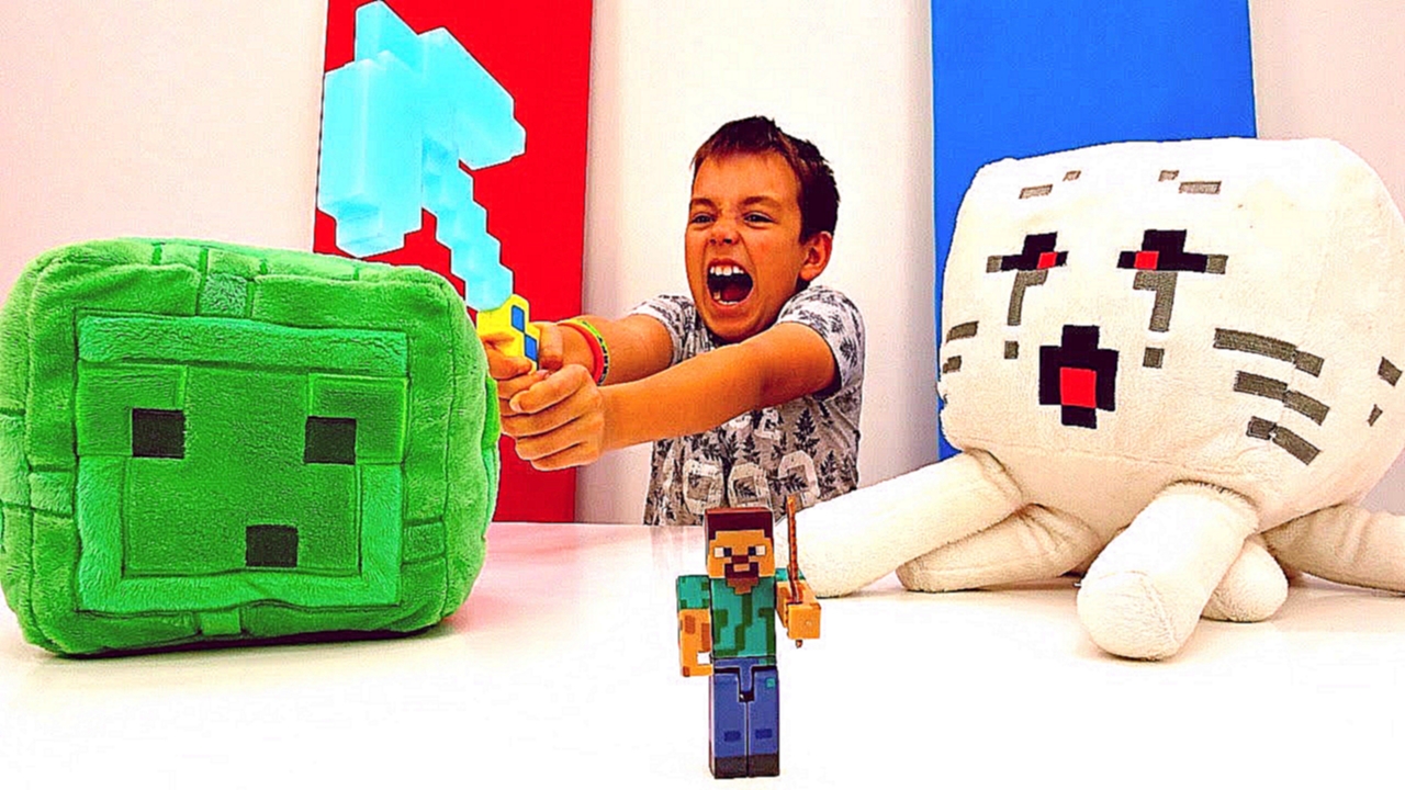 Подборка Видео игры #Майнкрафт МОБЫ: Кто самый крутой? Тест Битвы #Minecraft Стива! Игрушки #длямальчиков